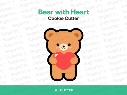 Teddy Bear With Heart - STL